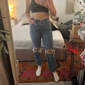 Abercrombie Curve love Dad jeans